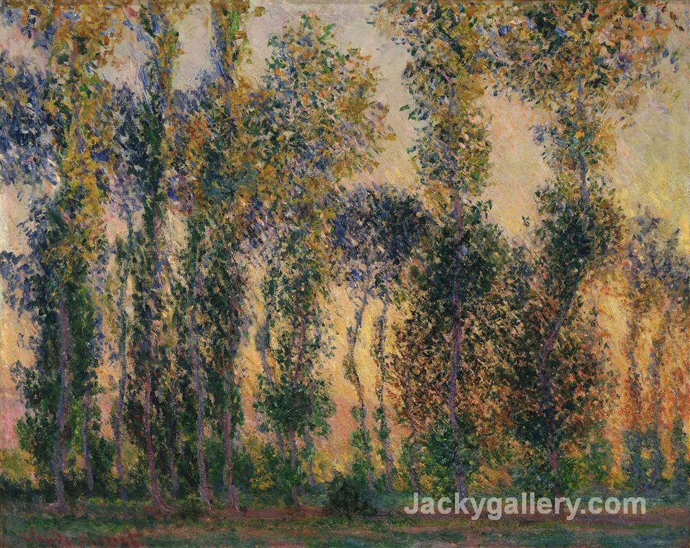 Poplars at Giverny by Claude Monet paintings reproduction - Click Image to Close